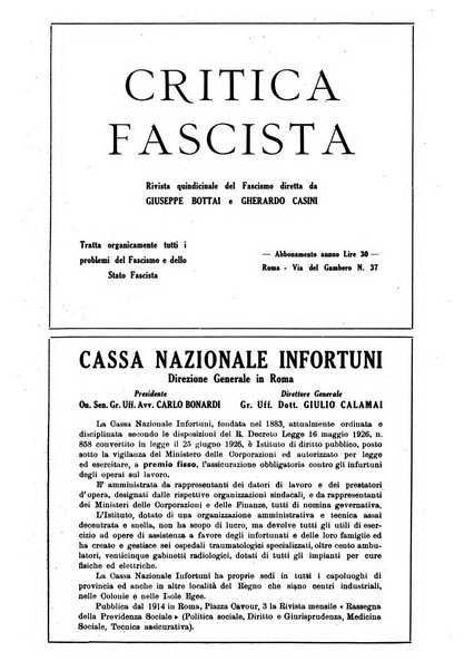 Rassegna corporativa rivista bimestrale di diritto ed economia