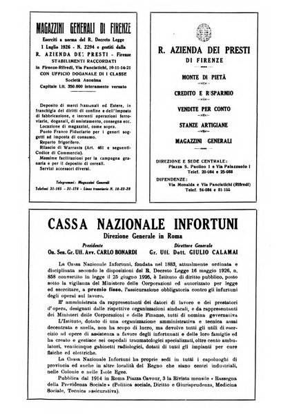 Rassegna corporativa rivista bimestrale di diritto ed economia