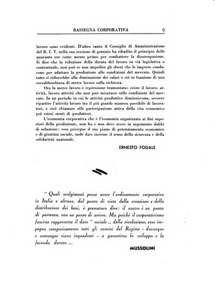 Rassegna corporativa rivista bimestrale di diritto ed economia