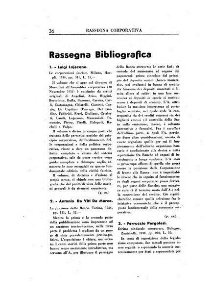 Rassegna corporativa rivista bimestrale di diritto ed economia