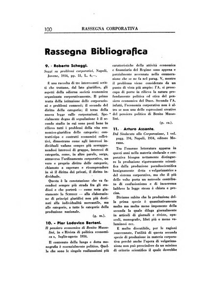 Rassegna corporativa rivista bimestrale di diritto ed economia