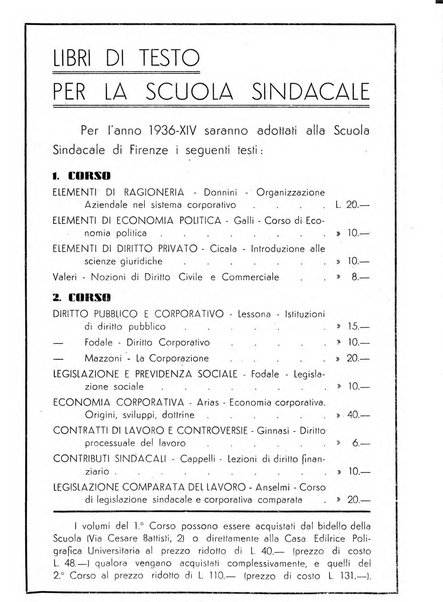 Rassegna corporativa rivista bimestrale di diritto ed economia