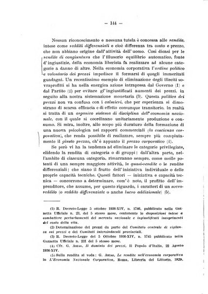 Rassegna corporativa rivista bimestrale di diritto ed economia