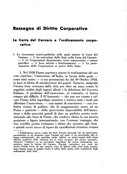 Rassegna corporativa rivista bimestrale di diritto ed economia