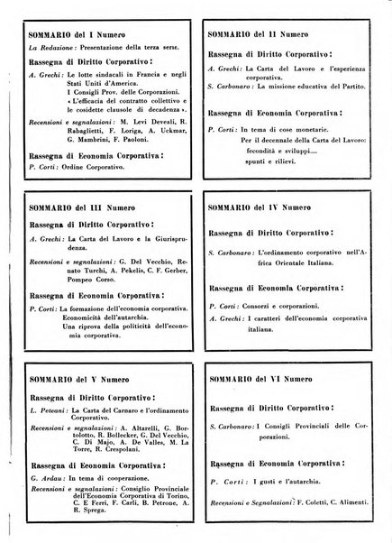 Rassegna corporativa rivista bimestrale di diritto ed economia