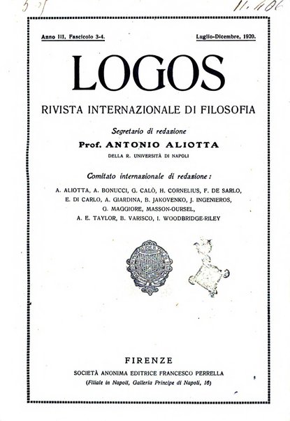 Logos rivista internazionale di filosofia