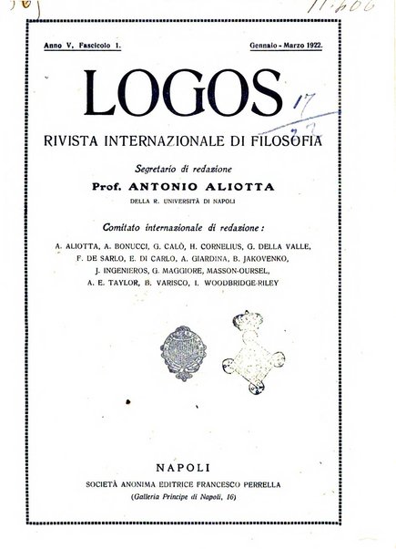 Logos rivista internazionale di filosofia
