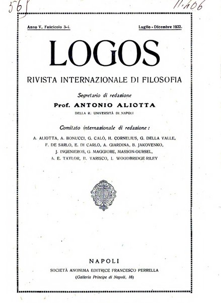 Logos rivista internazionale di filosofia