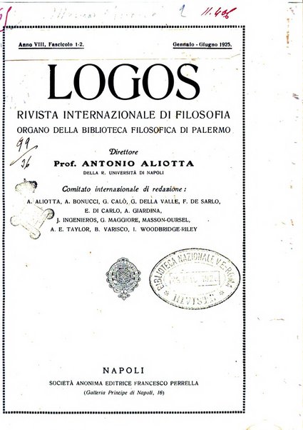 Logos rivista internazionale di filosofia