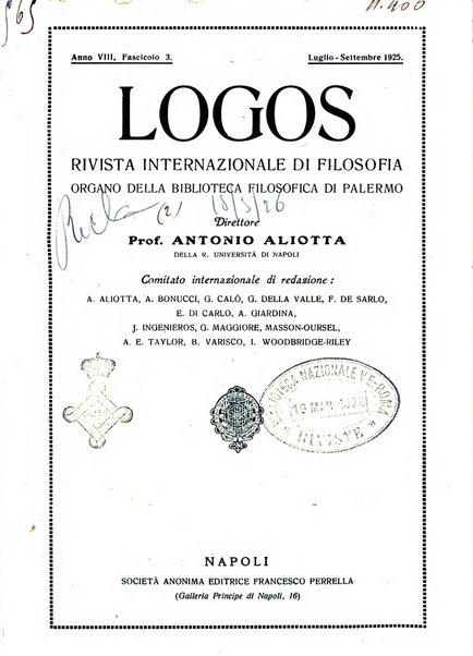 Logos rivista internazionale di filosofia