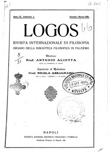 Logos rivista internazionale di filosofia