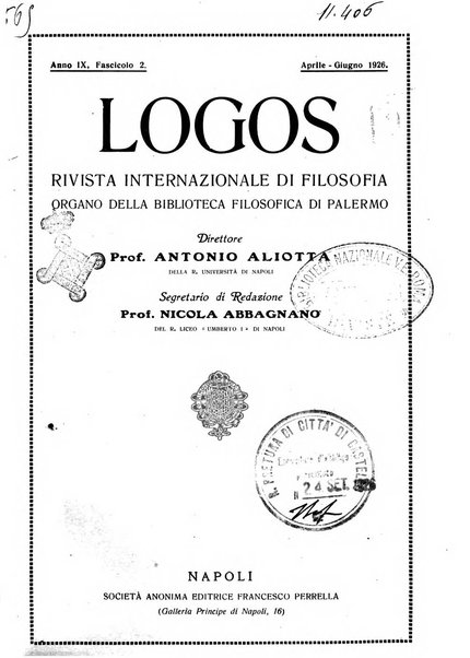 Logos rivista internazionale di filosofia