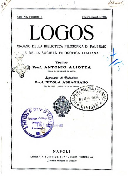 Logos rivista internazionale di filosofia