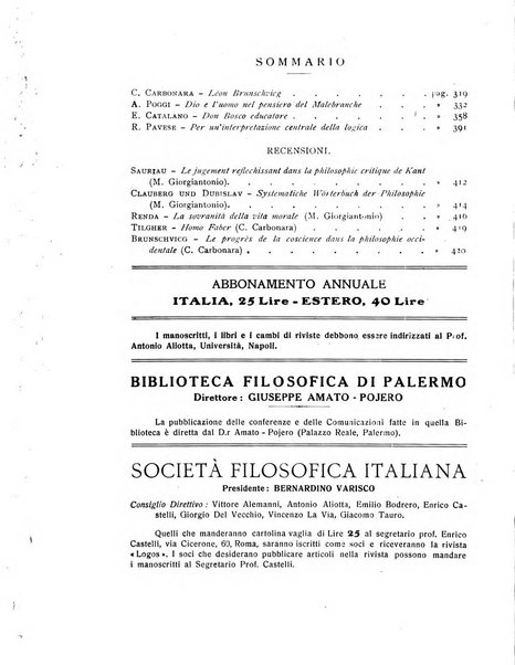 Logos rivista internazionale di filosofia