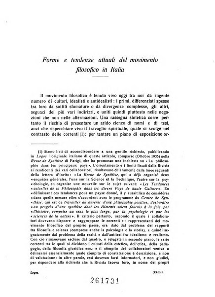 Logos rivista internazionale di filosofia