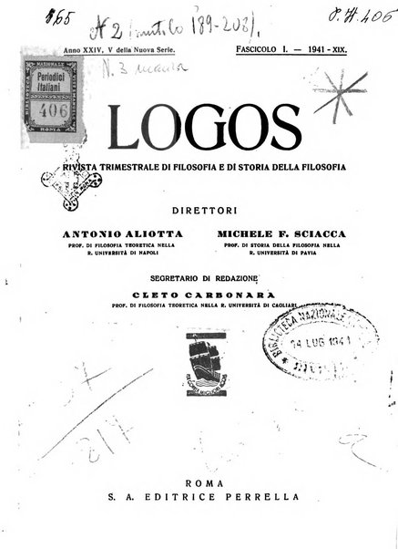 Logos rivista internazionale di filosofia