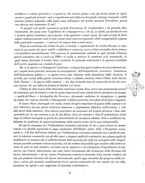 L'autarchia alimentare rassegna dei contributi alimentari dell'impero