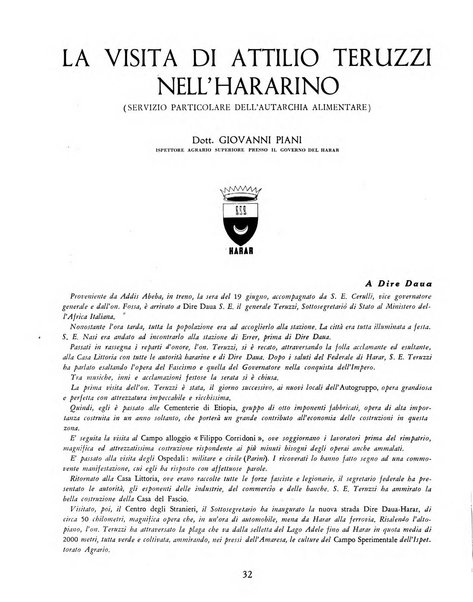 L'autarchia alimentare rassegna dei contributi alimentari dell'impero