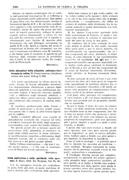 La rassegna di clinica e terapia