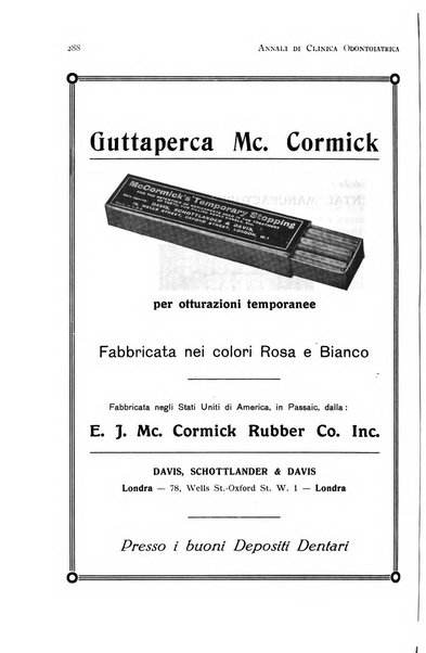 Annali di clinica odontoiatrica e dello Istituto superiore George Eastmann
