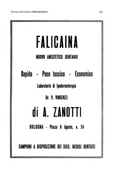 Annali di clinica odontoiatrica e dello Istituto superiore George Eastmann