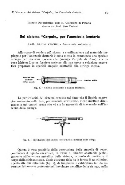 Annali di clinica odontoiatrica e dello Istituto superiore George Eastmann