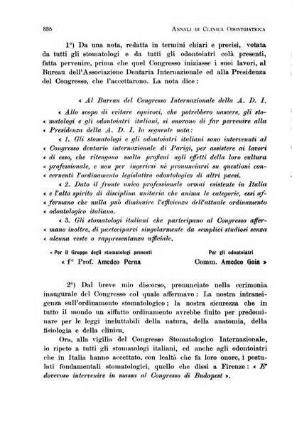 Annali di clinica odontoiatrica e dello Istituto superiore George Eastmann