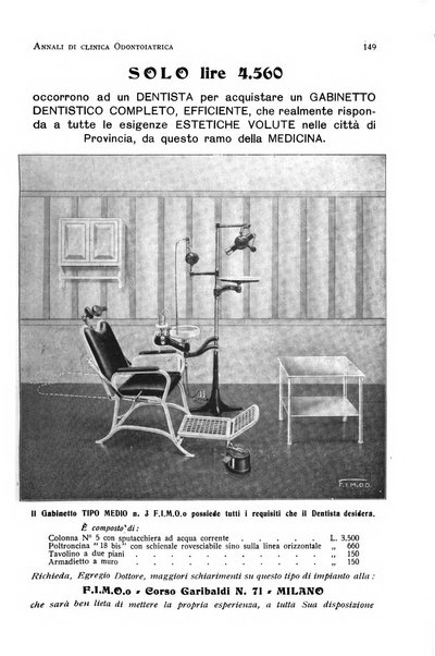 Annali di clinica odontoiatrica e dello Istituto superiore George Eastmann