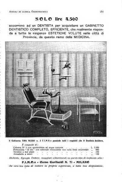 Annali di clinica odontoiatrica e dello Istituto superiore George Eastmann