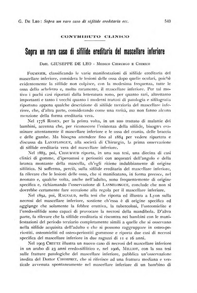 Annali di clinica odontoiatrica e dello Istituto superiore George Eastmann