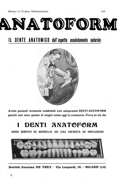 Annali di clinica odontoiatrica e dello Istituto superiore George Eastmann