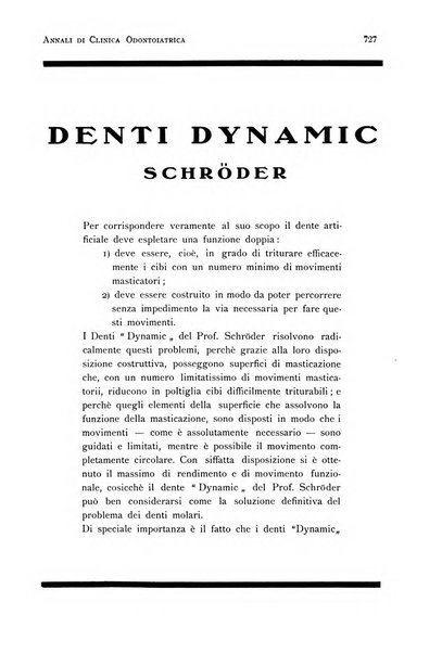 Annali di clinica odontoiatrica e dello Istituto superiore George Eastmann