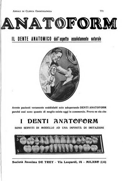 Annali di clinica odontoiatrica e dello Istituto superiore George Eastmann