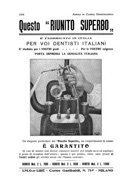 Annali di clinica odontoiatrica e dello Istituto superiore George Eastmann