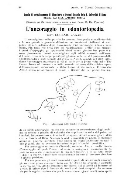 Annali di clinica odontoiatrica e dello Istituto superiore George Eastmann