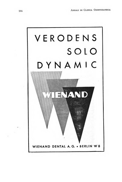 Annali di clinica odontoiatrica e dello Istituto superiore George Eastmann