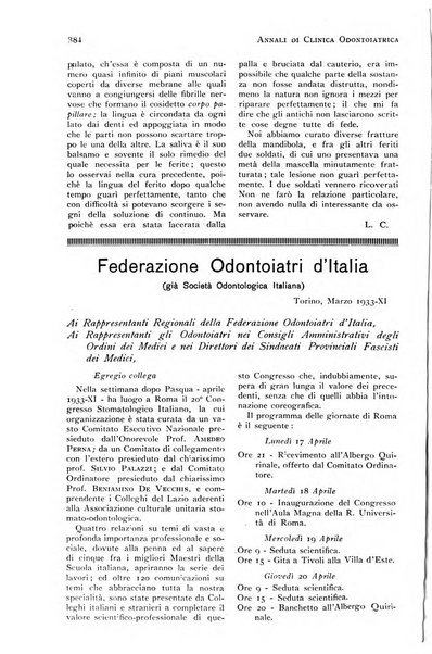 Annali di clinica odontoiatrica e dello Istituto superiore George Eastmann