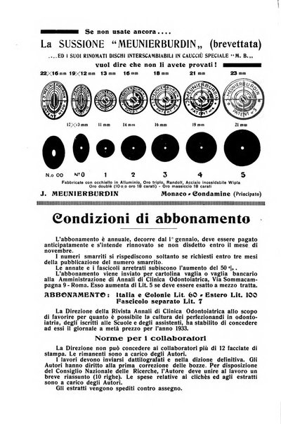 Annali di clinica odontoiatrica e dello Istituto superiore George Eastmann