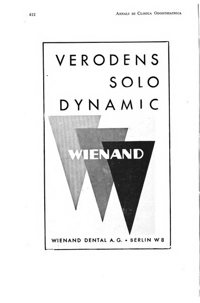 Annali di clinica odontoiatrica e dello Istituto superiore George Eastmann