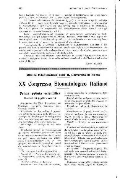 Annali di clinica odontoiatrica e dello Istituto superiore George Eastmann