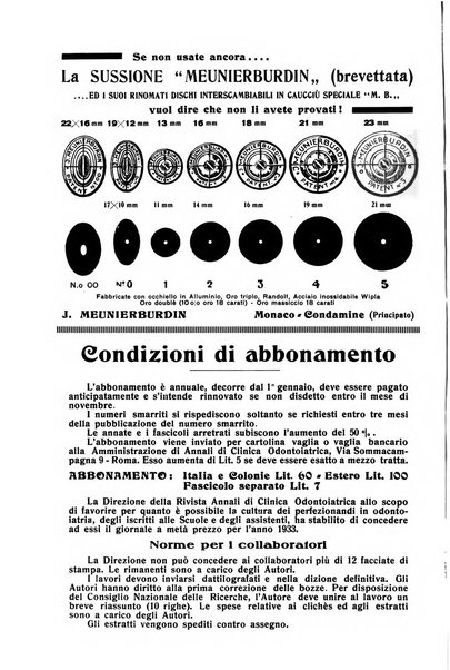 Annali di clinica odontoiatrica e dello Istituto superiore George Eastmann