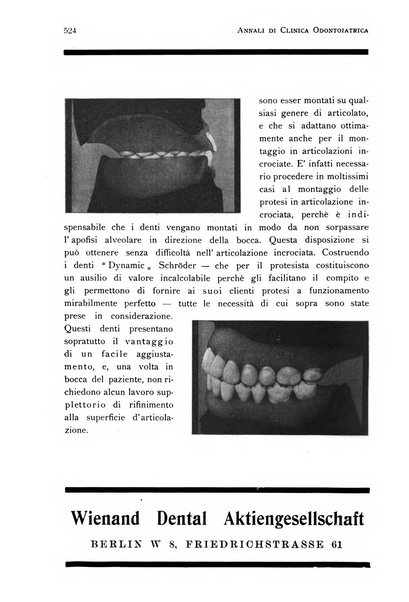 Annali di clinica odontoiatrica e dello Istituto superiore George Eastmann