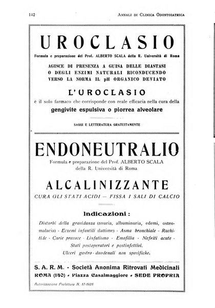 Annali di clinica odontoiatrica e dello Istituto superiore George Eastmann