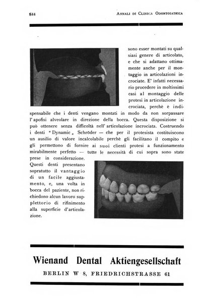 Annali di clinica odontoiatrica e dello Istituto superiore George Eastmann