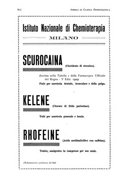 Annali di clinica odontoiatrica e dello Istituto superiore George Eastmann