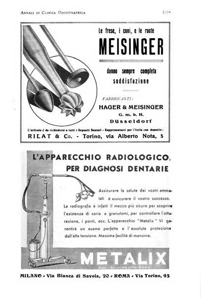 Annali di clinica odontoiatrica e dello Istituto superiore George Eastmann