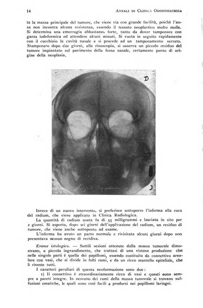 Annali di clinica odontoiatrica e dello Istituto superiore George Eastmann