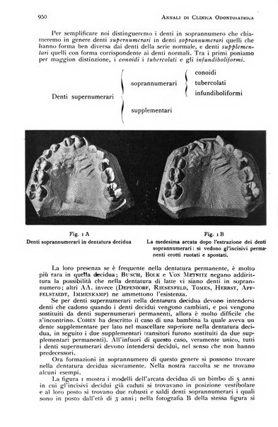 Annali di clinica odontoiatrica e dello Istituto superiore George Eastmann