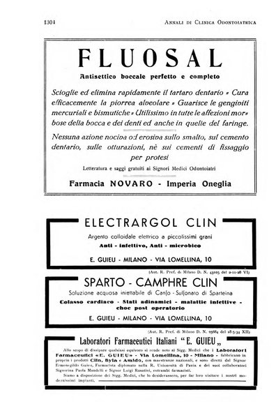 Annali di clinica odontoiatrica e dello Istituto superiore George Eastmann