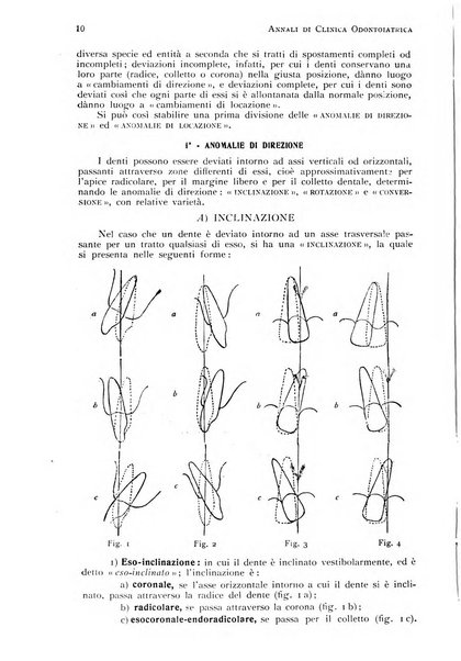 Annali di clinica odontoiatrica e dello Istituto superiore George Eastmann